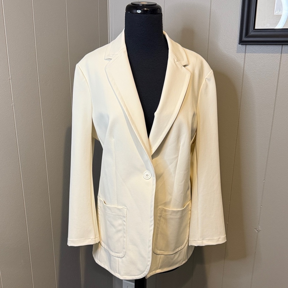 Anatomie Women's Medium Cream Blazer